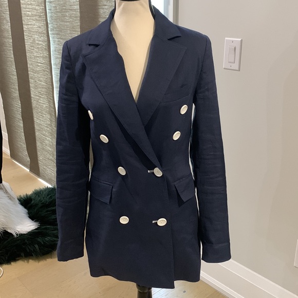 Robert Rodriguez Dark Blue Blazer Size 6 - Picture 5 of 6